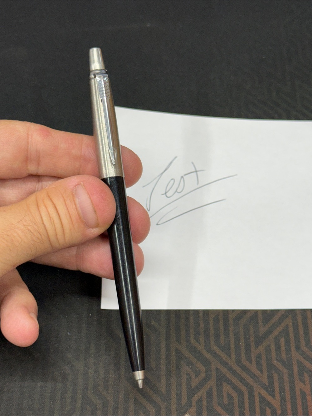 Parker Jotter Black and Silver Retractable Ballpoint Pen